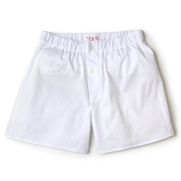 emma willis White Superior Cotton Boxer Shorts - Slim Fit