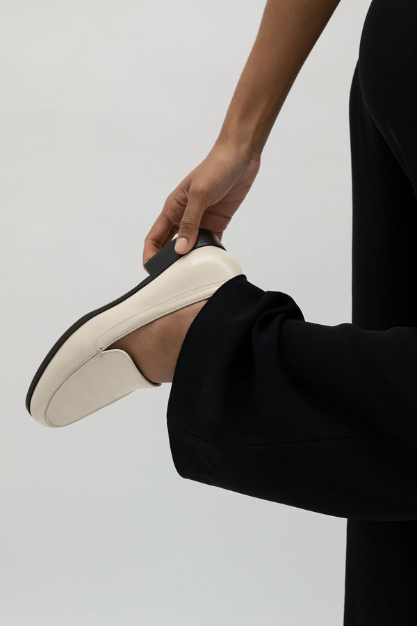 Emme Parsons Danielle In Ivory Calfskin — Final Sale