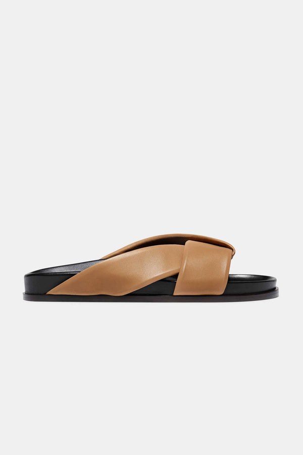 emme parsons Folded Slide in Tan Nappa