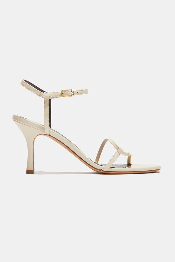 emme parsons Loop Heel in Ivory Nappa — Final Sale