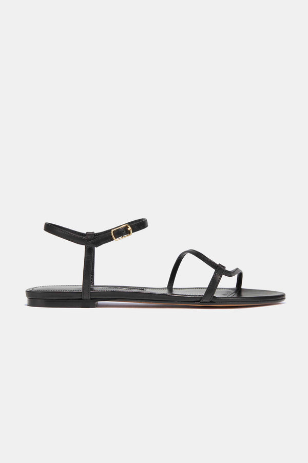emme parsons Loop Sandal in Black Nappa — Final Sale