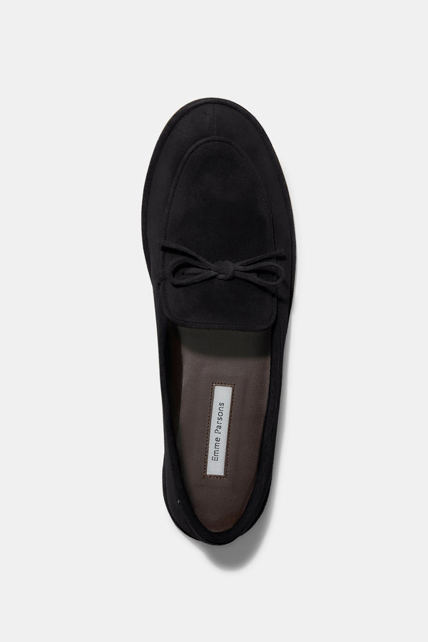 Emme Parsons Parker Moccasin In Black Suede