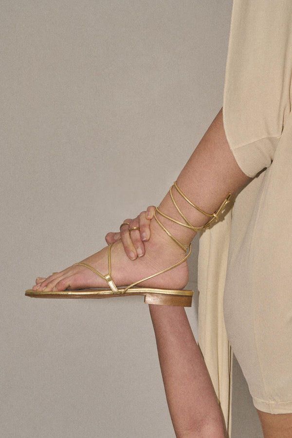 Emme Parsons Susan In Washed Gold Nappa