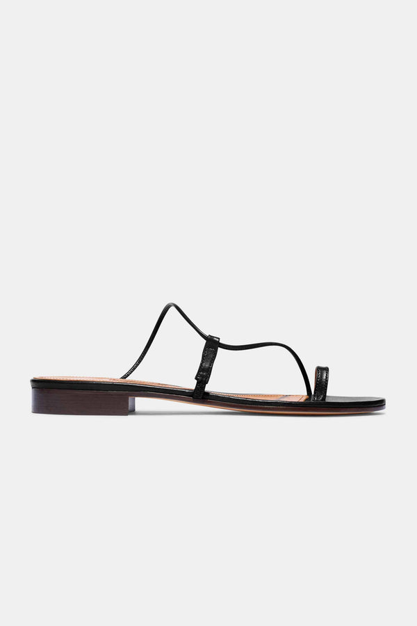 emme parsons Susan Slide in Black Nappa