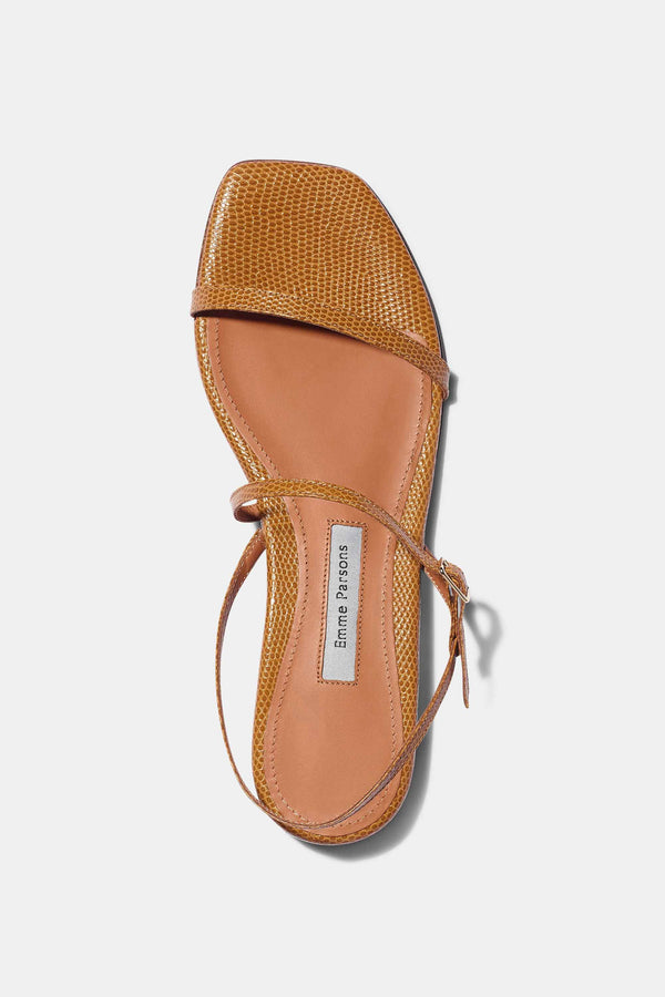 Emme Parsons Hope In Wheat Embossed Lizard — Final Sale