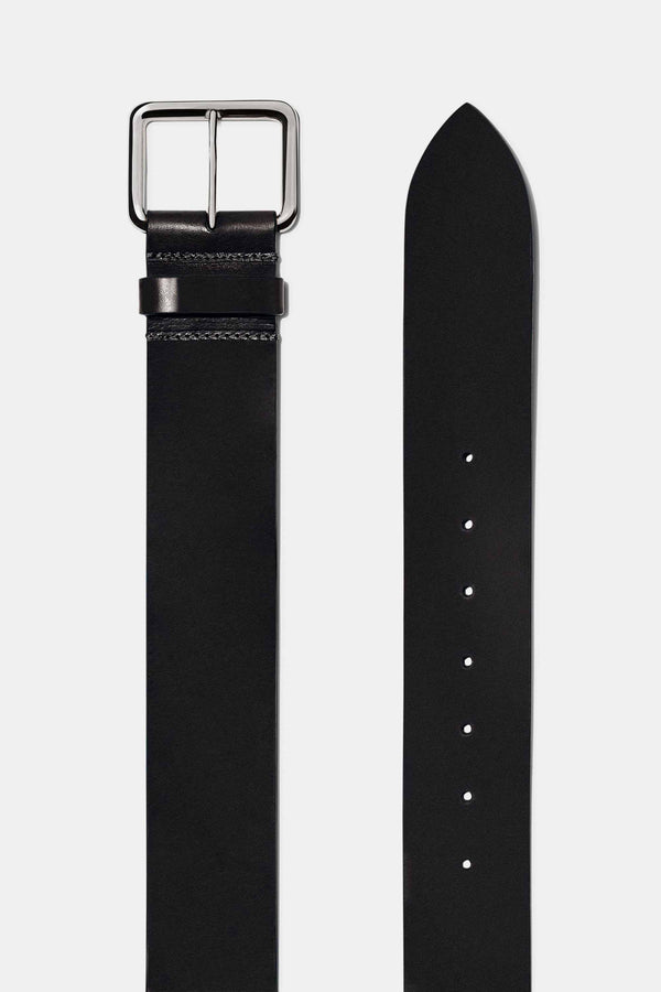 Emme Parsons Largo Belt In Black With Silver Buckle — Exclusive