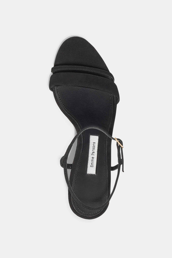 Emme Parsons Simple Wedge In Black Suede — Final Sale