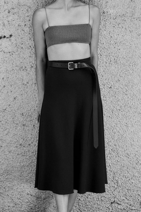 Emme Parsons Yoyo Belt In Black With Gold Buckle — Exclusive