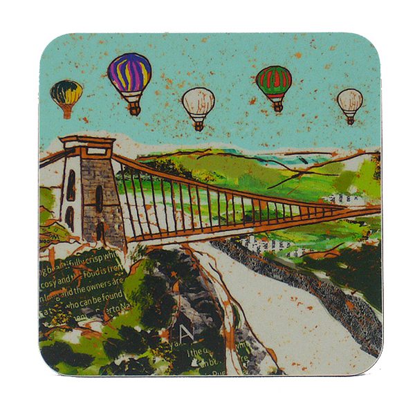 Emmeline Simpson Balloons Over The Bridge Bristol Coaster