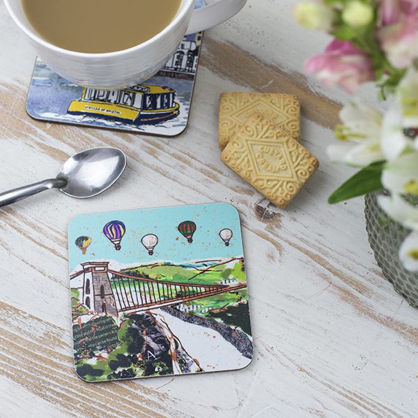 emmeline simpson Balloons over the Bridge Bristol Coaster