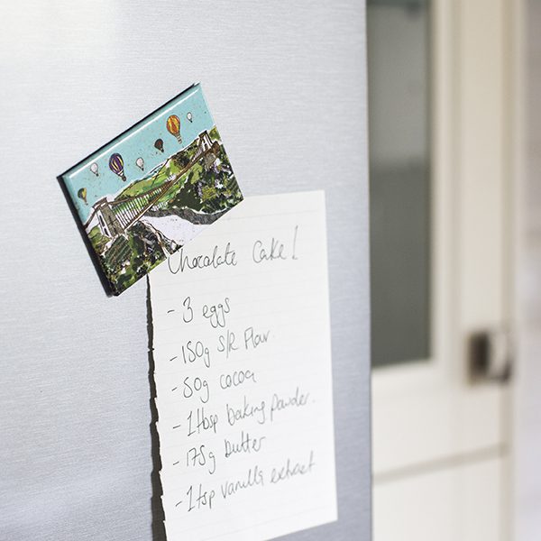 Emmeline Simpson Balloons Over The Bridge Bristol Fridge Magnet