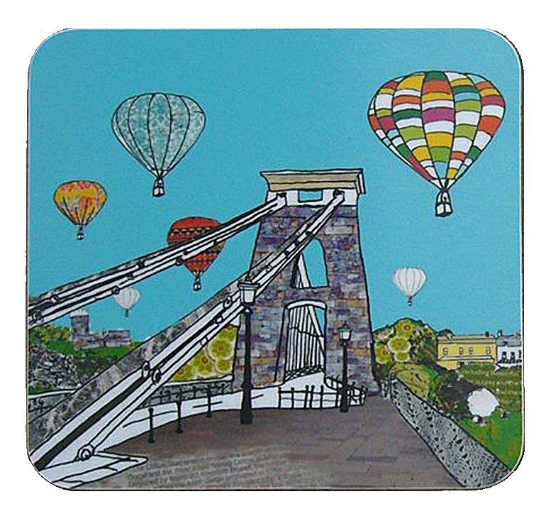 Emmeline Simpson Balloons Over The Toll Bridge Bristol Coaster