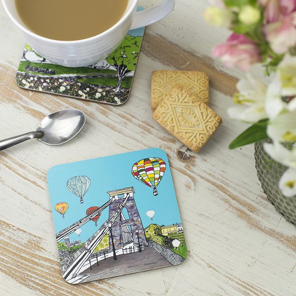 emmeline simpson Balloons over the Toll Bridge Bristol Coaster