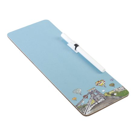 emmeline simpson Balloons over the Toll Bridge Bristol Magnetic fridge memo board