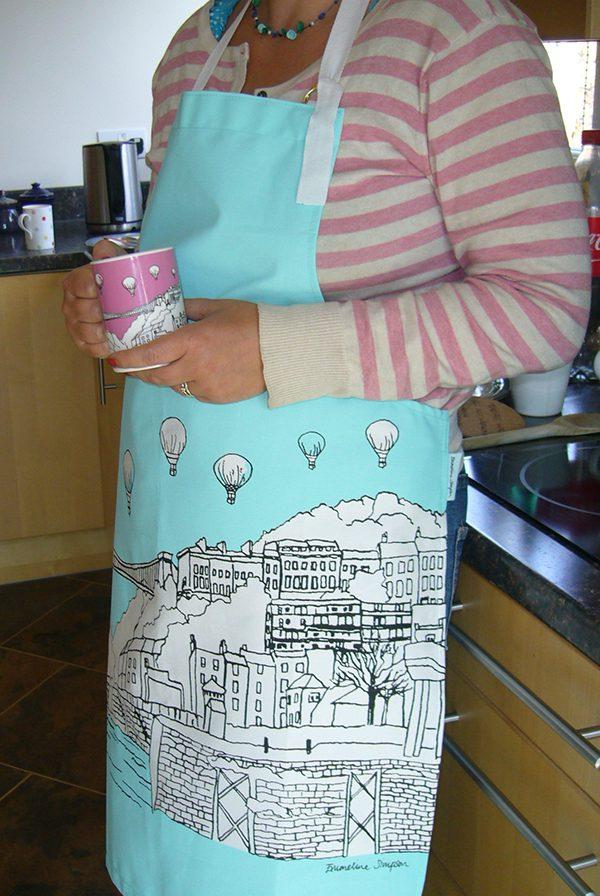 Emmeline Simpson Bristol Clifton Balloons Apron Aqua