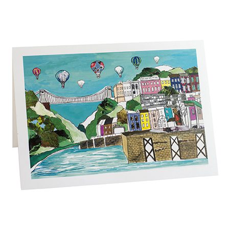 emmeline simpson Clifton Balloons Bristol Greetings Card