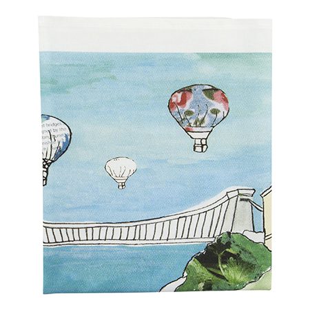 Emmeline Simpson Clifton Balloons Bristol Tea Towel Full Colour