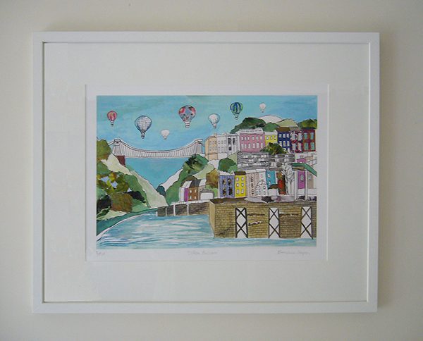 emmeline simpson Clifton Balloons Limited Edition Bristol Print