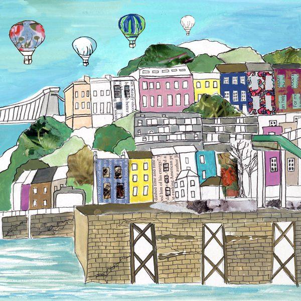 Emmeline Simpson Clifton Balloons Personalised Bristol Print