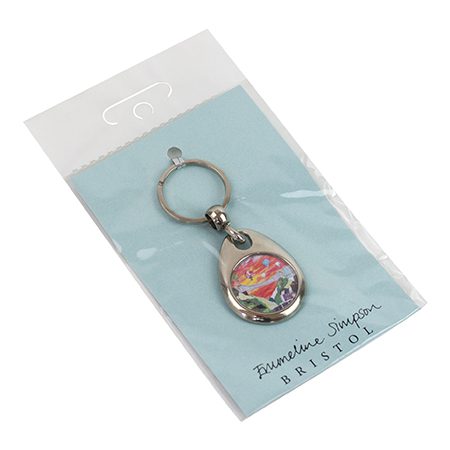 Emmeline Simpson Clifton Balloons Sunset Metal Keyring