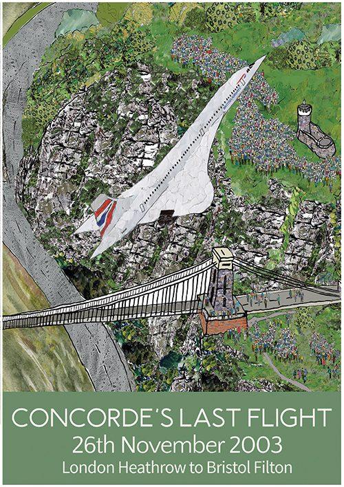 emmeline simpson Concorde’s Last Flight A3 Poster Print