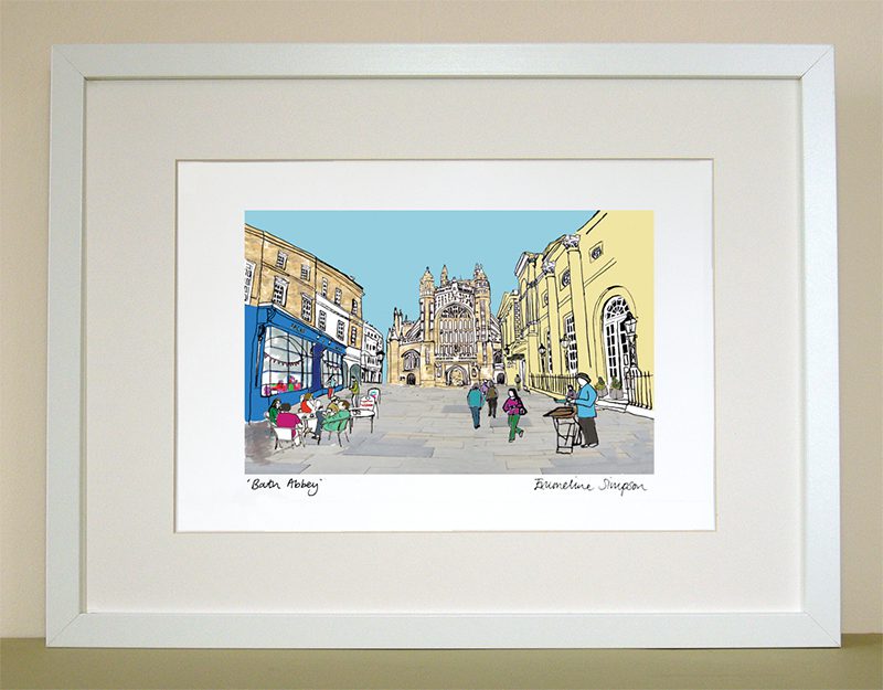 emmeline simpson Bath Abbey Print