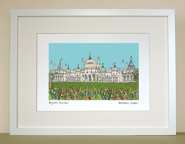 emmeline simpson Brighton Pavillion A4 Print