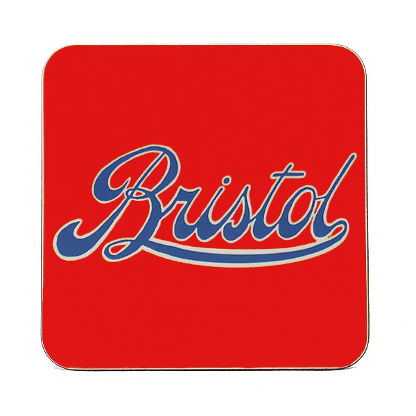Emmeline Simpson Bristol Logo Red Coaster