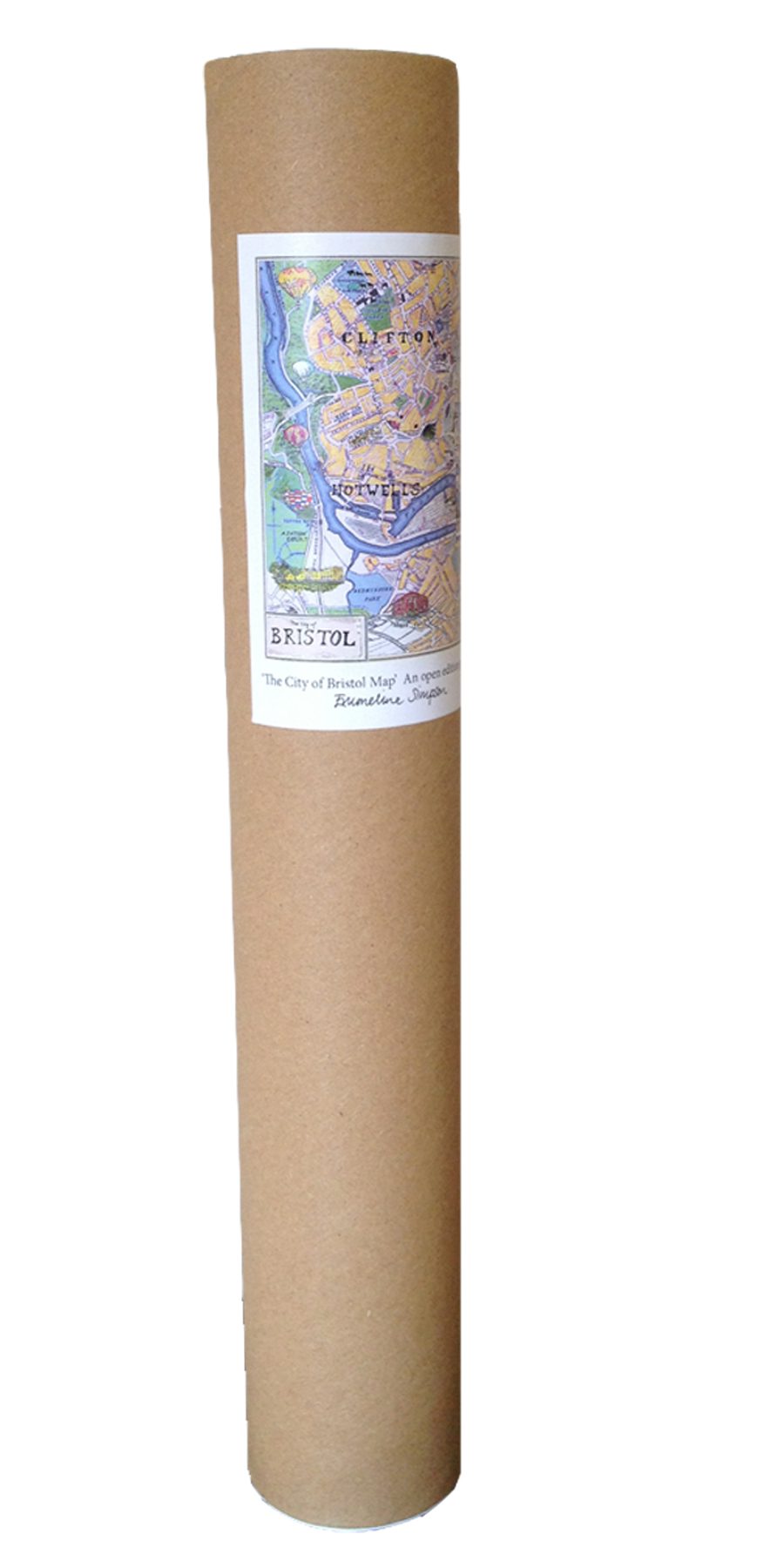 Emmeline Simpson Bristol Map A3 Print