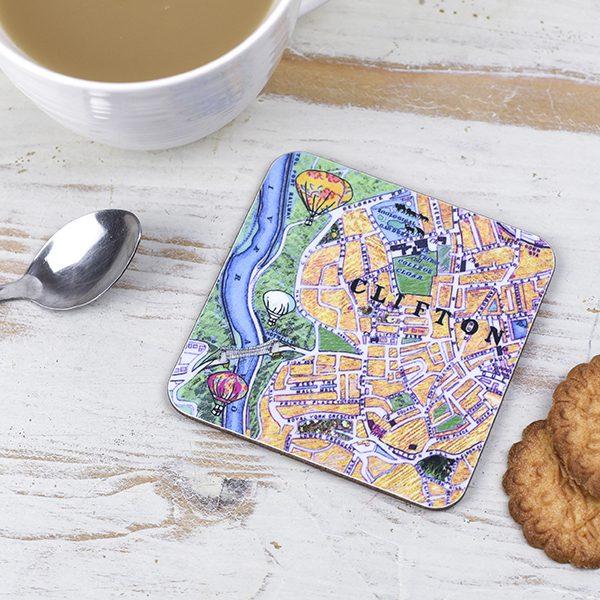 emmeline simpson Bristol Map Coaster Clifton
