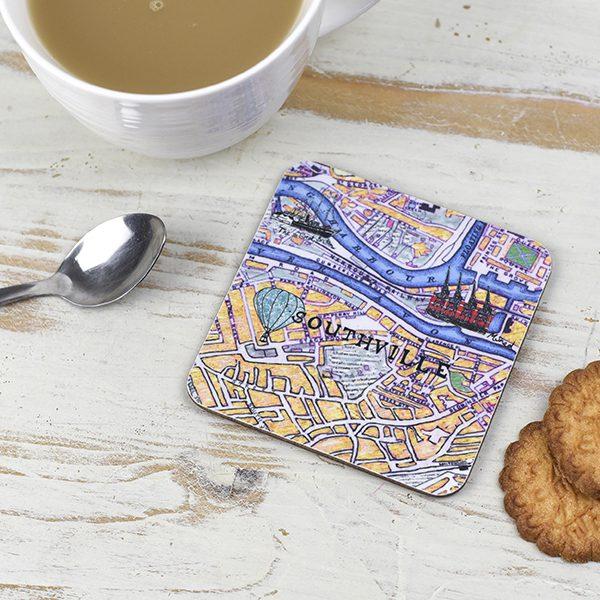 emmeline simpson Bristol Map Coaster Southville