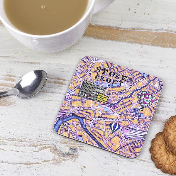 emmeline simpson Bristol Map Coaster Stokes Croft