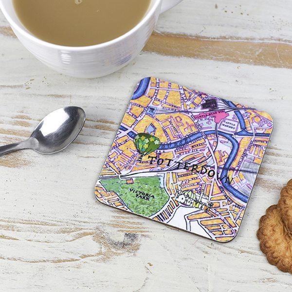 emmeline simpson Bristol Map Coaster Totterdown