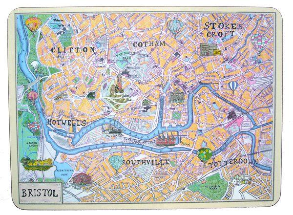 emmeline simpson Bristol Map Placemat