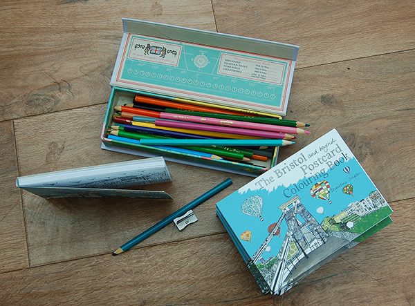 Emmeline Simpson Bristol Postcard Colouring Book