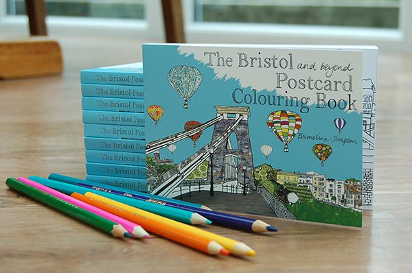 emmeline simpson Bristol Postcard Colouring Book
