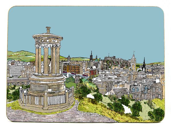 emmeline simpson Calton Hill Edinburgh Placemat
