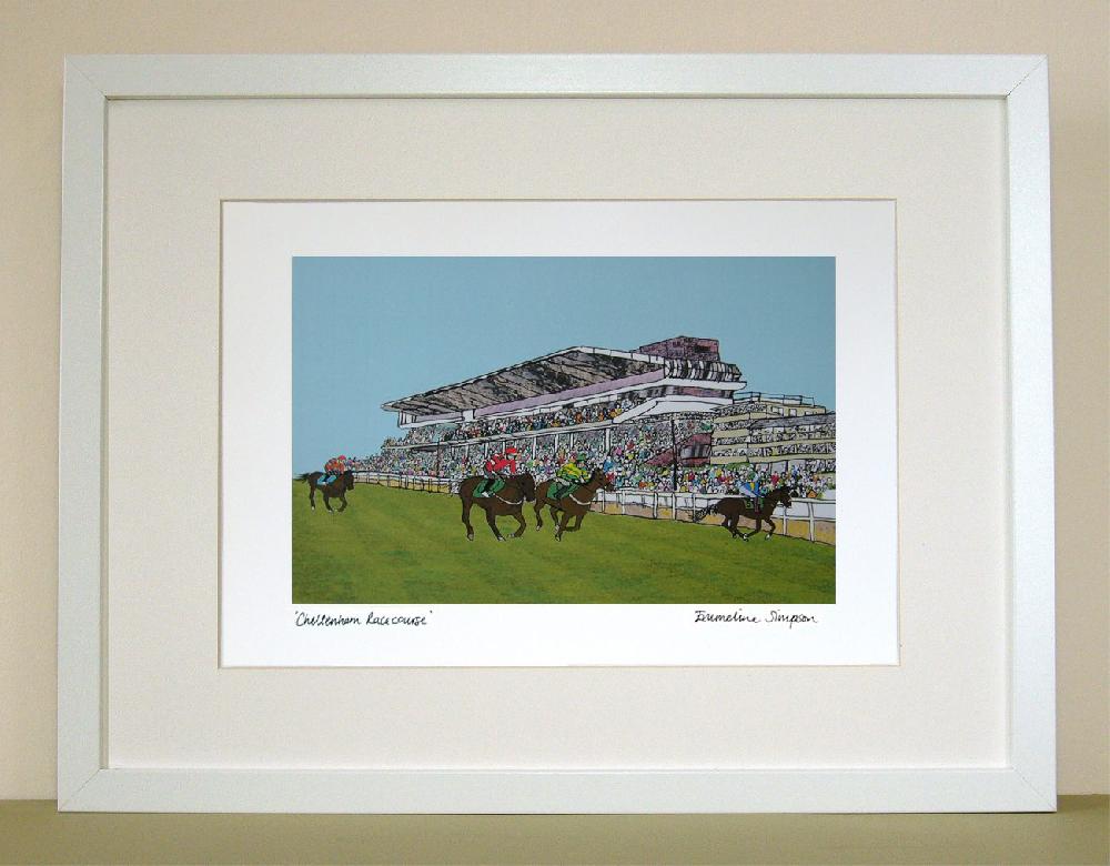 emmeline simpson Cheltenham Racecourse Print