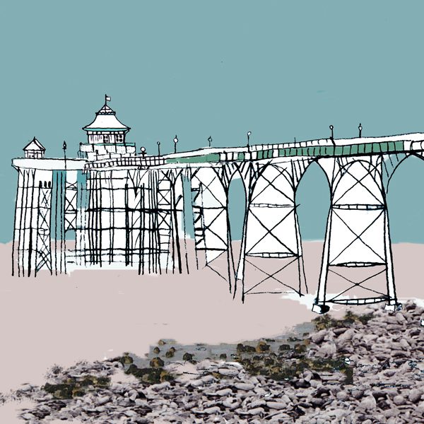 Emmeline Simpson Clevedon Pier Bristol Print