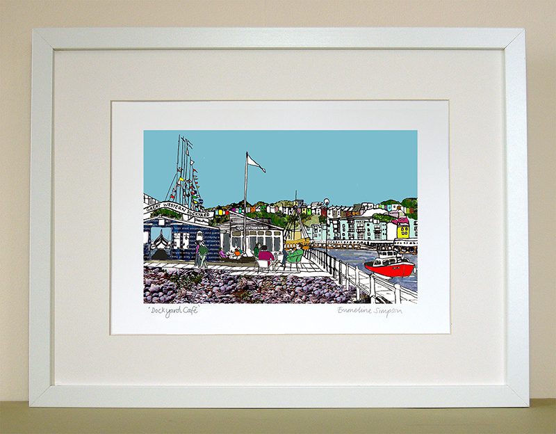 emmeline simpson Dockyard Cafe Bristol Print