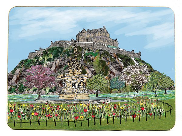 emmeline simpson Edinburgh Castle Placemat