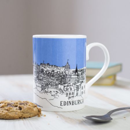 emmeline simpson Edinburgh Mug Blue