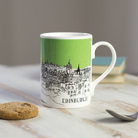 emmeline simpson Edinburgh Mug Green