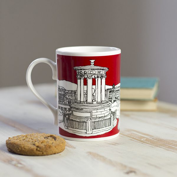 Emmeline Simpson Edinburgh Mug Red