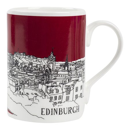 emmeline simpson Edinburgh Mug Red