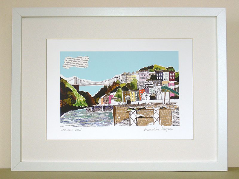 emmeline simpson Hotwells View Bristol Print