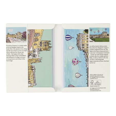 Emmeline Simpson Images Of Bath Set Of 8 Notecards