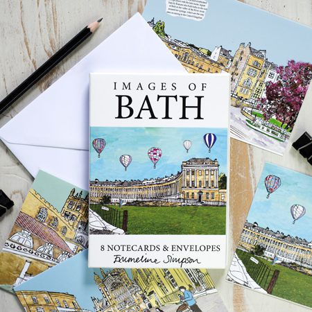 emmeline simpson Images of Bath Set of 8 Notecards