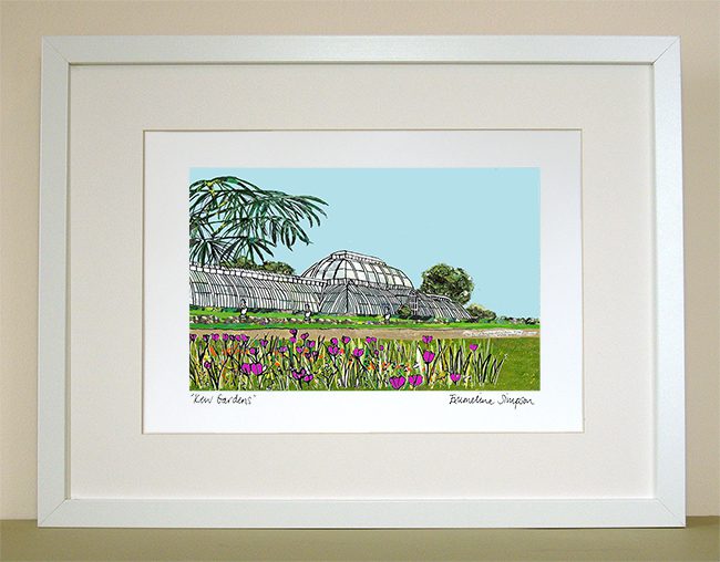 emmeline simpson Kew Gardens A4 Signed Print