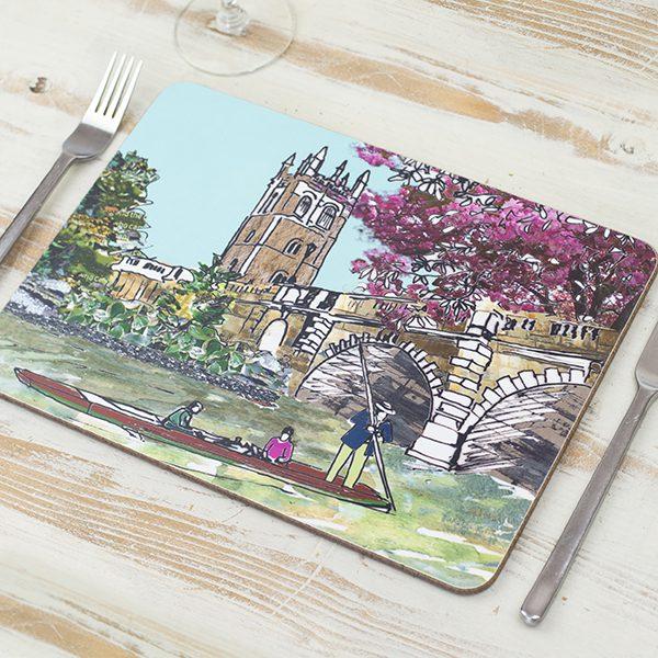 emmeline simpson Magdalen Bridge Oxford Placemat